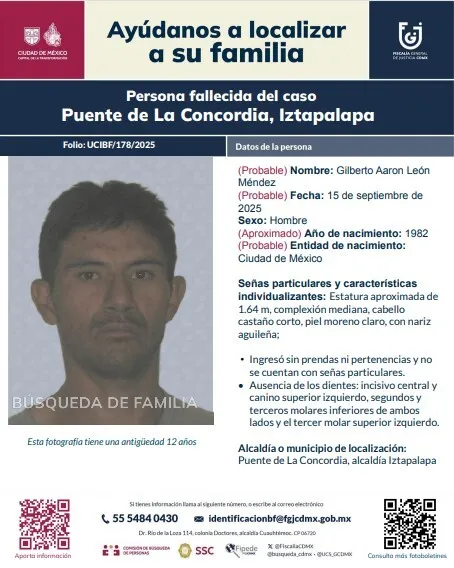 Búsqueda de Gilberto Aarón León Méndez