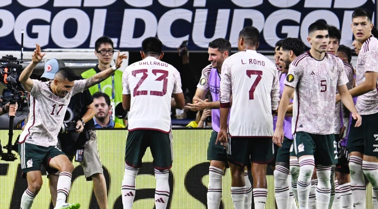 Orbelín Pineda festaja gol contra Costa Rica Copa Oro 2023