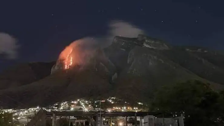 Cerro de la Silla, en Nuevo León.-