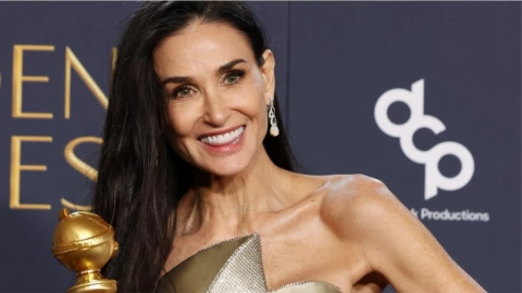 Demi Moore ganó el Globo de Oro como Mejor Actriz por La Sustancia