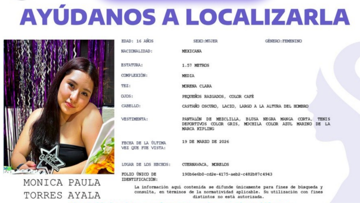 SE BUSCA a Mónica Paula Torres Ayala, menor desaparecida en Cuernavaca.jpg