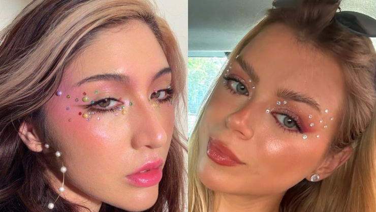 maquillajes con piedritas