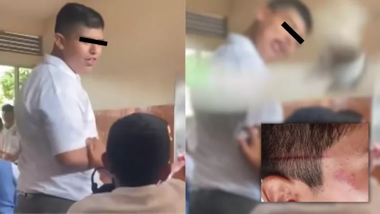 Ventilador cae sobre alumno