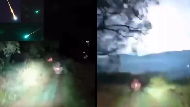 VIDEO Meteorito en Colima