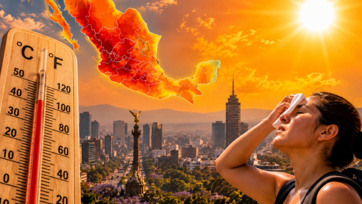 Calor extremo en México este inicio de semana: Fenómeno meteorológico dejará más de 35 °C en 20 estados hoy lunes