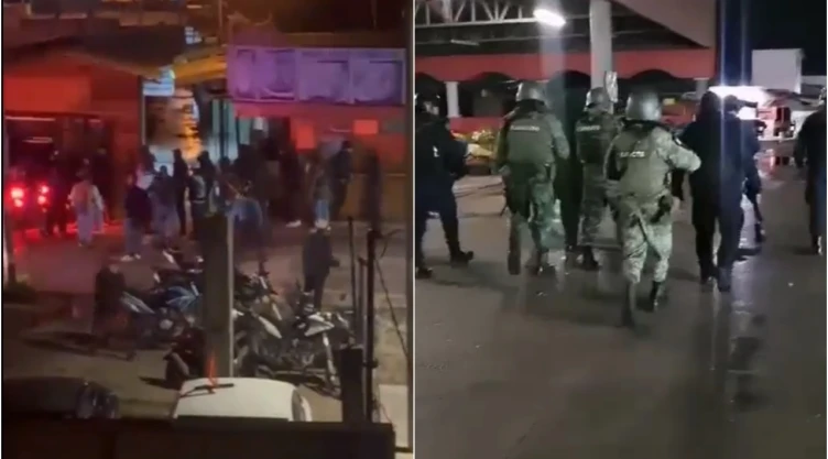 San Cristóbal de las Casas balacera mercado zona norte panico pobladores
