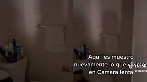 Video Latino graba cuando una mano sale de la pared en EU