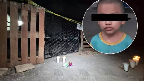 Vecinos de Cielo Alto dejan ofrenda tras muerte de niño