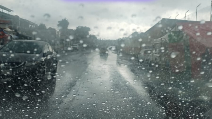 Se registra lluvia y granizo en la Autopista México-Cuernavaca HOY 17 marzo.