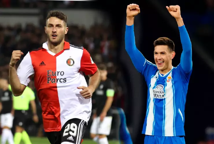 C&eacute;sar Montes y Santiago Gim&eacute;nez futbolistas de la Selecci&oacute;n Mexicana