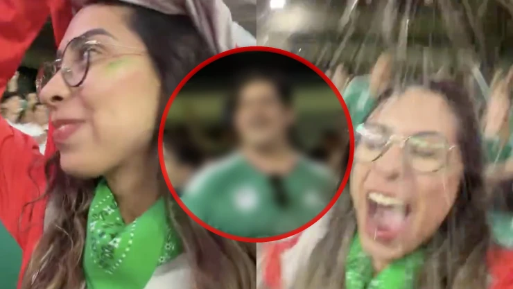 ‘El dinero no da educación’: Creadora de contenido exhibe a aficionados que le aventaron cerveza de forma intencional en pleno festejo del partido de México