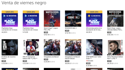 descuentos especiales de sony en black friday