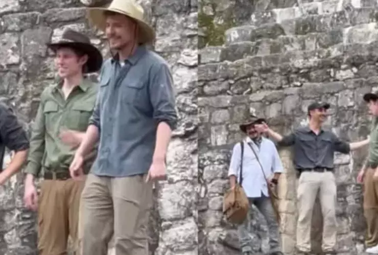 MrBeast graba en Calakmul