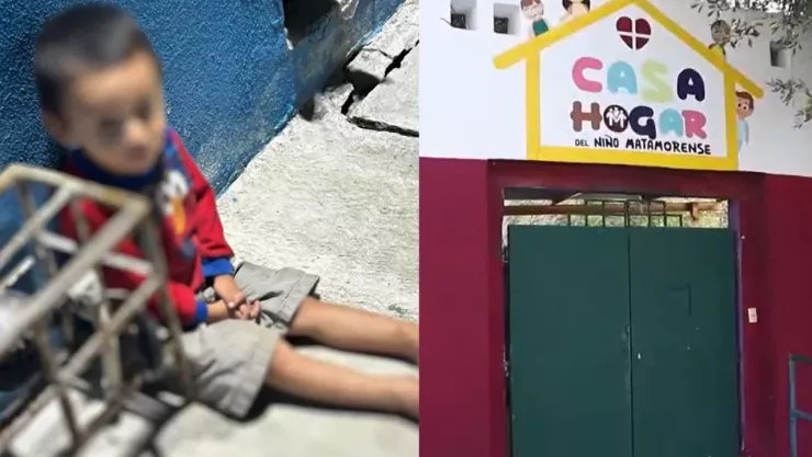 Abandonan a Panchito en lavandería de Matamoros, Tamaulipas; el menor solo tiene tres años