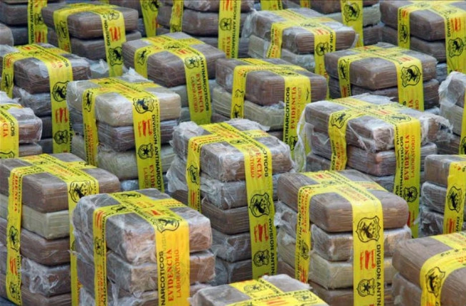 Cocaína decomisada en Colombia