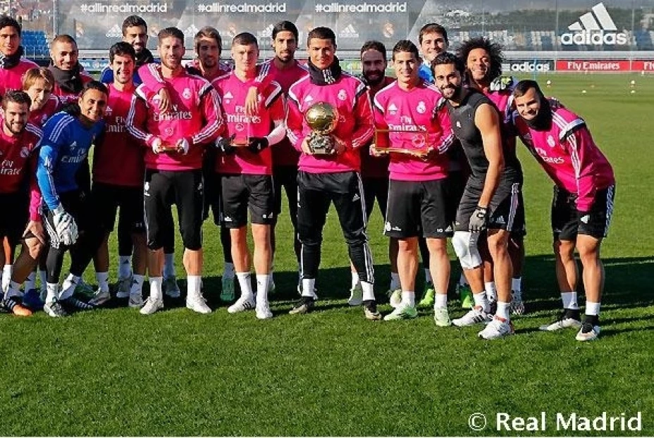 La plantilla del Real Madrid se burlaron del grito de CR7