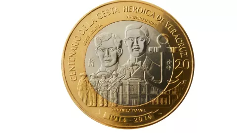 Moneda conmemorativa de 20 pesos