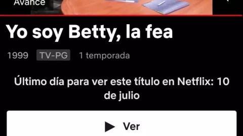 ‘Yo soy Betty, la Fea’ sale de Netflix