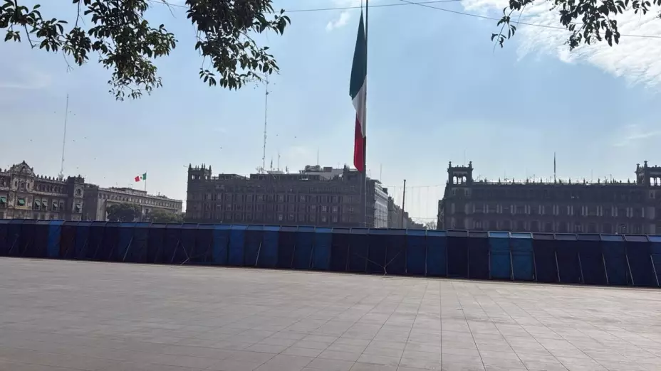 El gobierno se atrinchera: Adán Augusto justifica el blindaje de Palacio Nacional