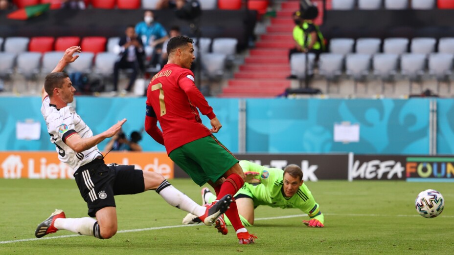 Cristiano Ronaldo ante Alemania