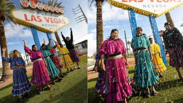 VIDEO: ¡Son históricas! Mujeres rarámuris corrieron desde Los Ángeles hasta Las Vegas; así fue su llegada