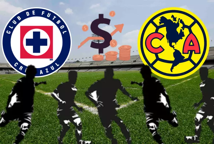 Los 5 jugadores más valiosos del Clásico Joven entre Cruz Azul y Club América