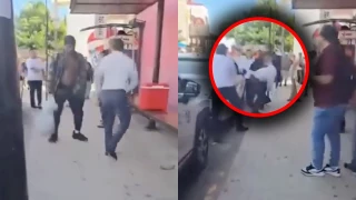 Taxista en Playa del Carmen pelea a golpes con un sujeto presuntamente por el cobro excesivo del pasaje