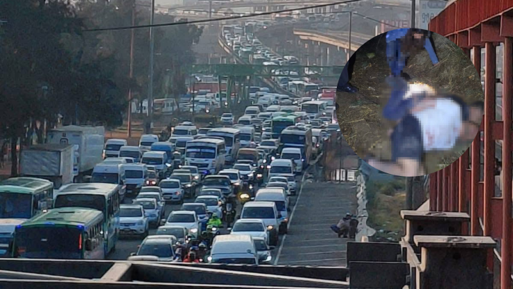 _Encuentran a tres personas maniatadas sobre la autopista México-Puebla.