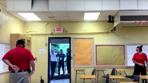 Simulacro de tirador activo en Florida.