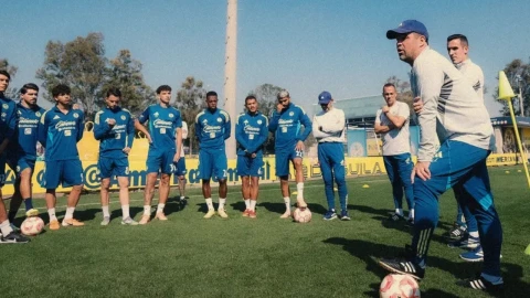 Andr&eacute; Jardine en la pr&aacute;ctica del Am&eacute;rica