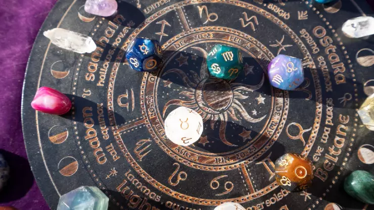 un círculo del horóscopo zodiacal