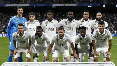 Real Madrid previo a un encuentro de LaLiga