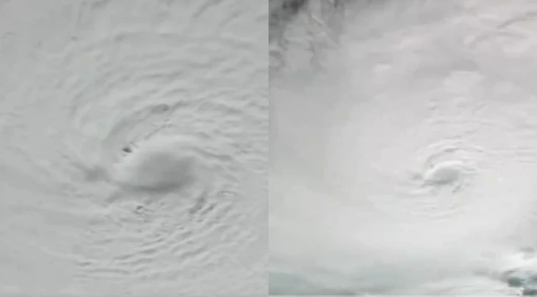 Así se ve el huracán “Milton” desde el espacio