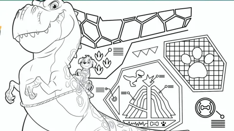 dibujos para colorear paw patrol the dino movie
