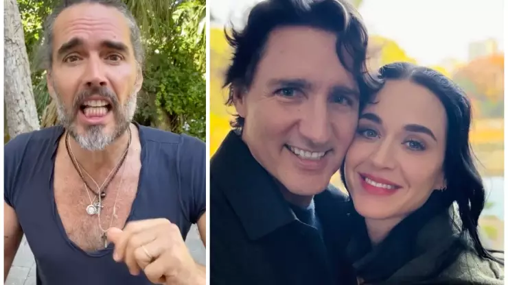 Russell Brand critica relación de Katy Perry con Justin Trudeau