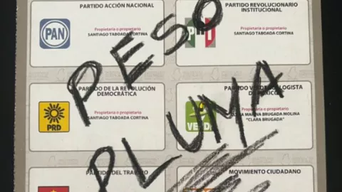 Peso pluma es elegido en la boleta electoral