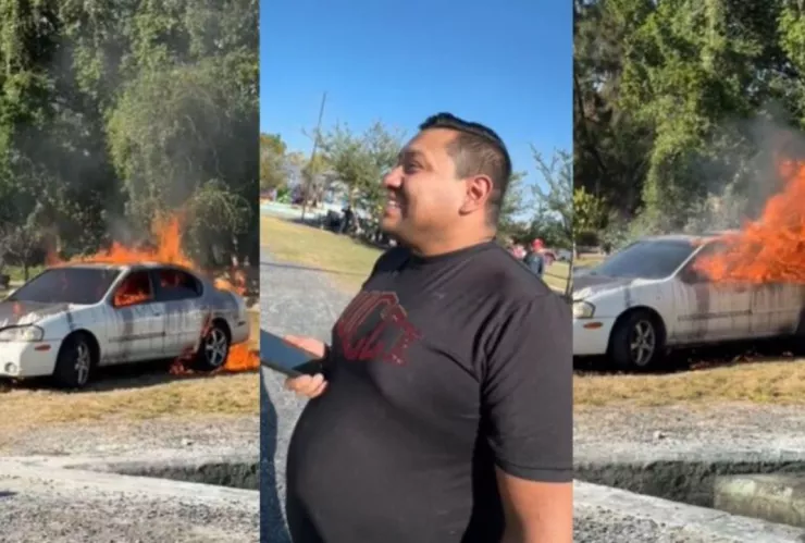 ¡Demasiado tarde! Hombre acepta incendiar su auto por 25 mil pesos y se arrepiente