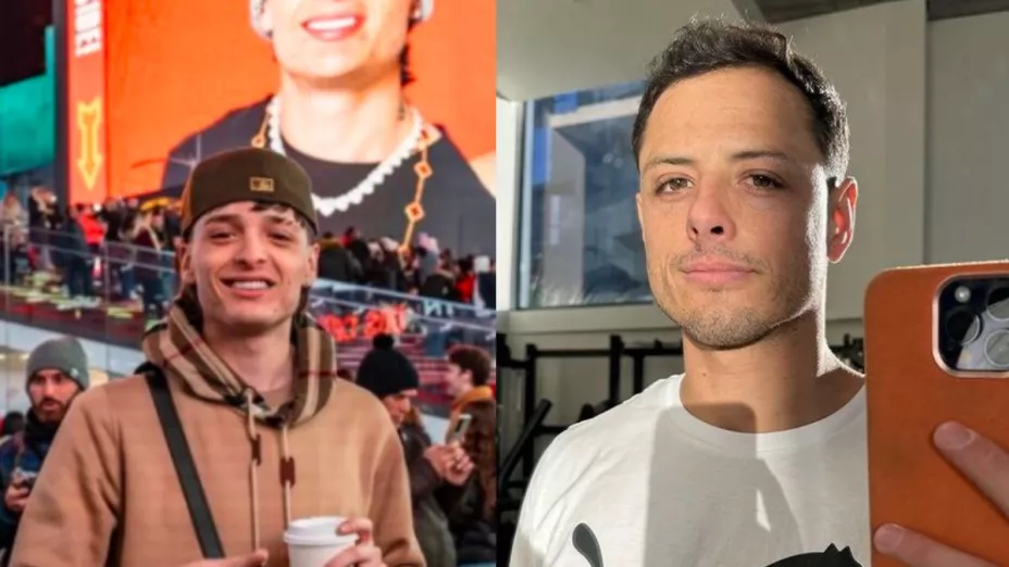 Peso Pluma y Chicharito disfrutan juntos juego de los Lakers