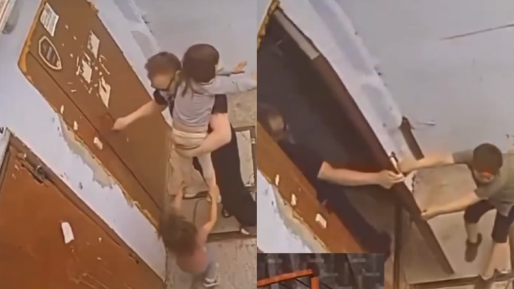 Hombre se lleva a niña en Rusia