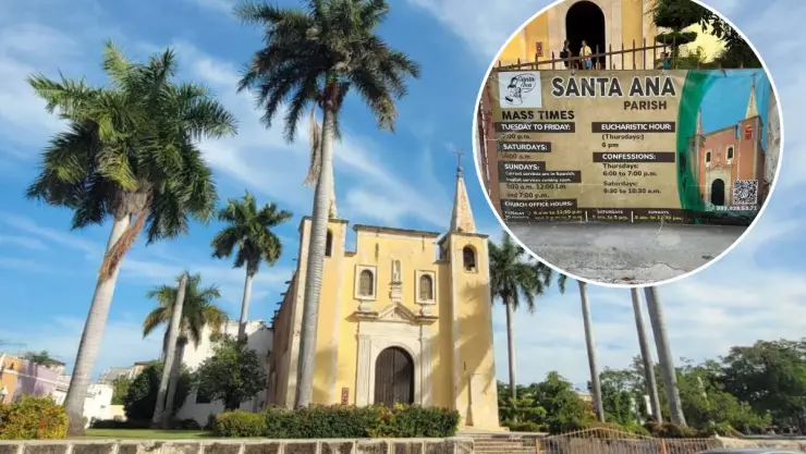 Gentrificación en Yucatán_ Qué es y cómo una foto de un anuncio en inglés de la iglesia del barrio de Santa Ana causó indignación en Facebook