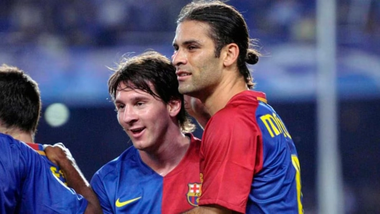 Rafa Márquez y Leo Messi