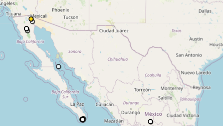 Sismo se registra en Mexicali hoy martes 13 de enero