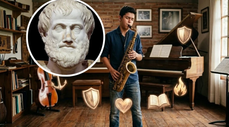 Aristóteles, filósofo griego: “La música tiene el poder de formar el carácter”