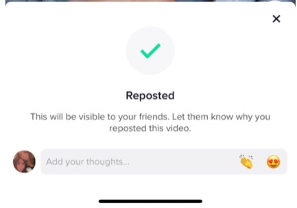 TikTok retuit como