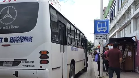 Parada de camiones en Culiacán
