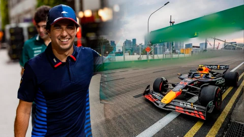 Checo Pérez tuvo una noche intensa en Singapur.