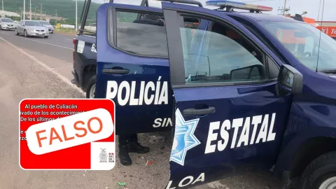 Desmiente SSPES toque de queda en Culiacán