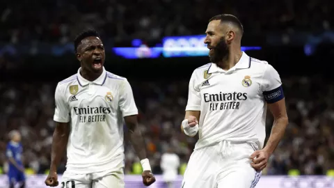 Vinicius y Benzema