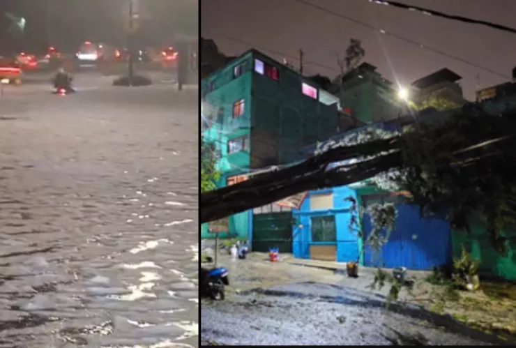 Fuertes lluvias en CDMX inundaciones provocan caos vial