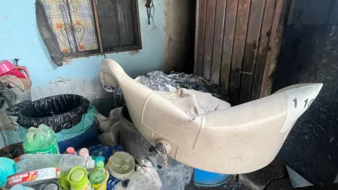 Incendio en Casa Blanca Amozoc por falla en cilindro de gas